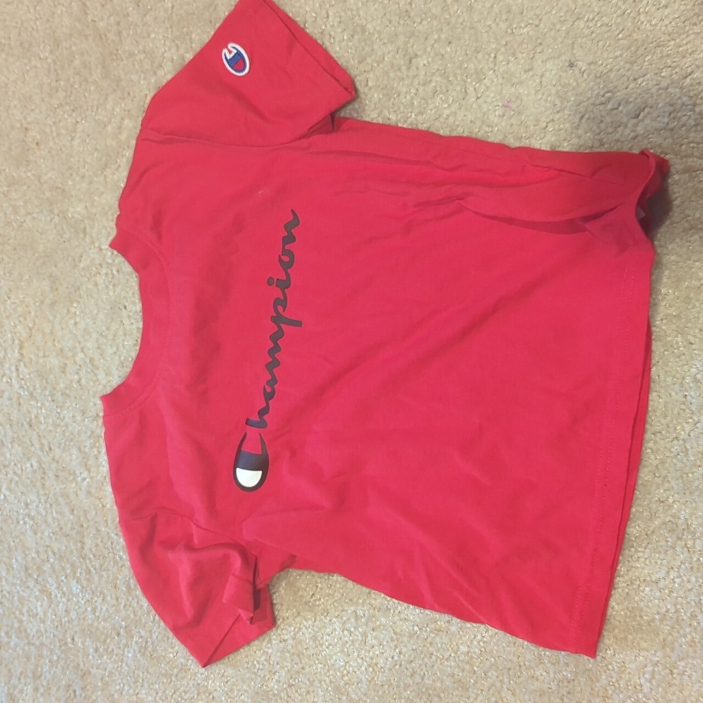 Red kids champion tshirt